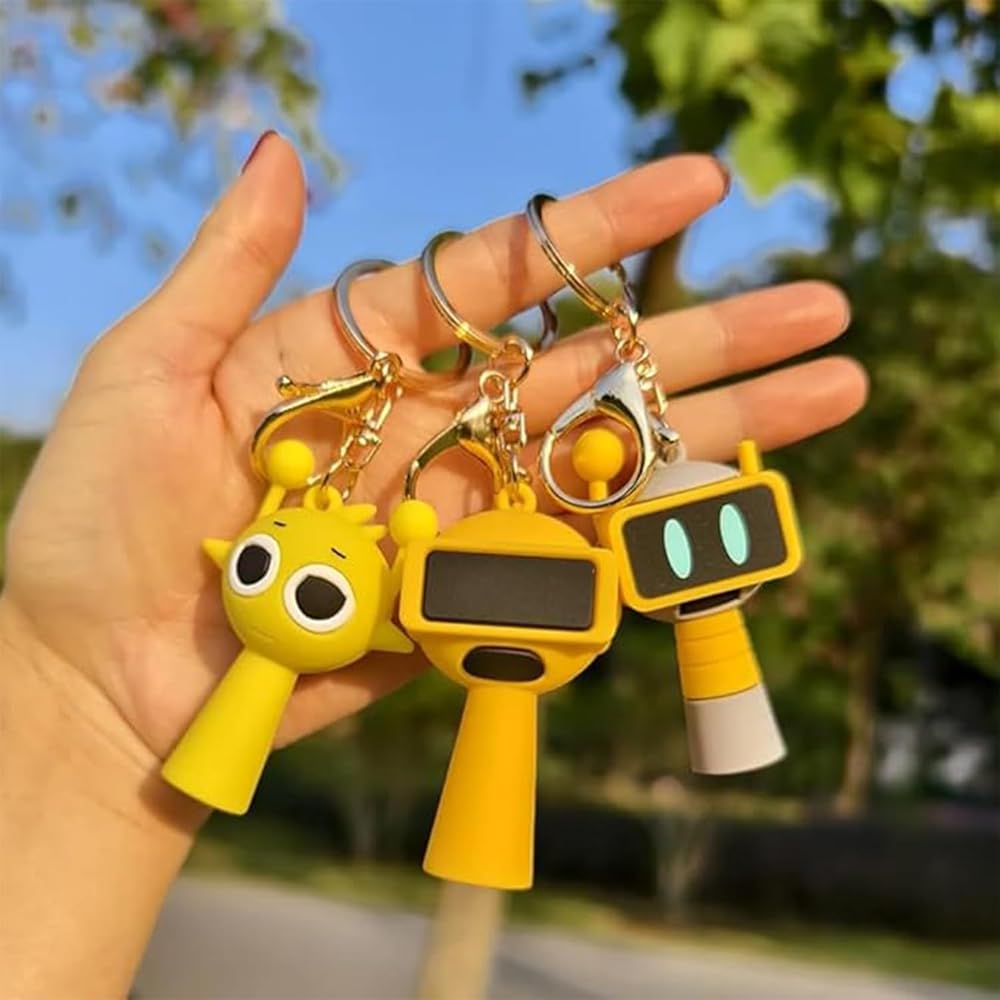 Amazon.co.jp: HOMANY スプランキー キーホルダー Sprunki キーリング